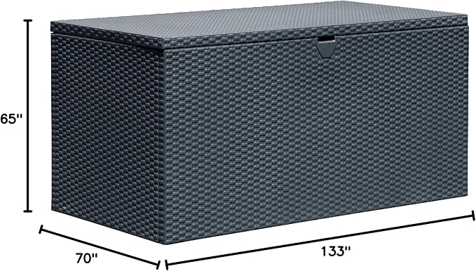 Arrow 4' x 2' x 2' Spacemaker Anthracite 134 Gallon Hot-Dipped Galvanized Steel - Image 17