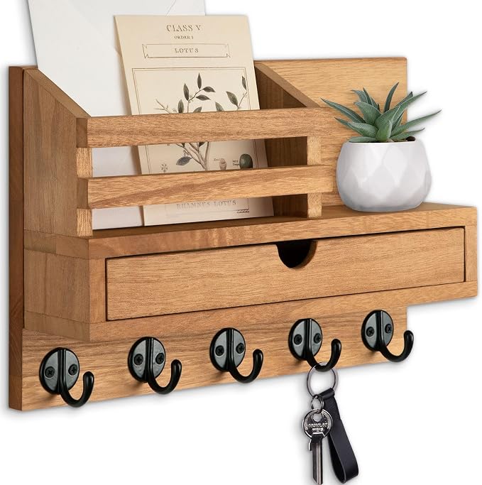 Key Holder Wall Mount, Mail Holder by Lucundm