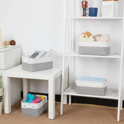 Bidtakay Small Storage Baskets for Organizing Fabric Storage Bins for Baby - Image 8