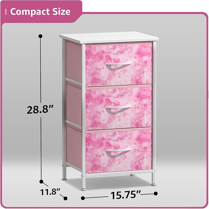 Sorbus Nightstand Storage Organizer Chest - Image 3