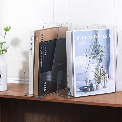 LALOBLUE Vertical Magazine File Holder, 4 Pack | Plastic, Holds Magazines - Image 7