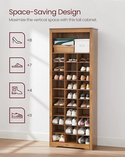 VASAGLE Shoe Storage Cabinet, 10 Tier Shoe Rack Organizer, Holds Up to 30 Pairs - Image 7