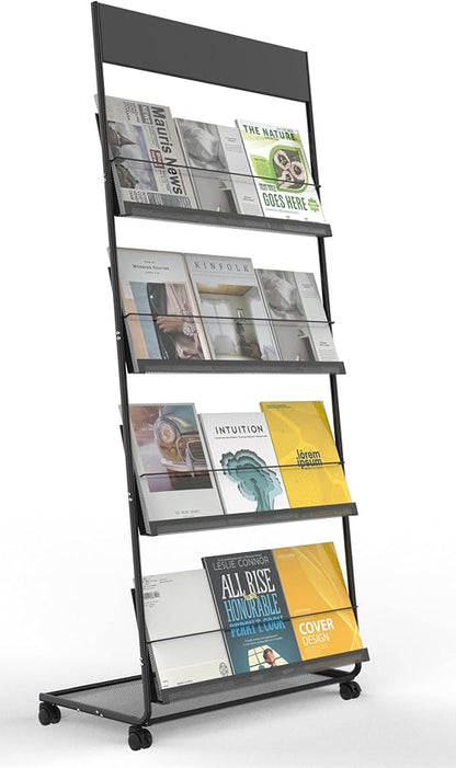 TONGMO Magazine Rack: Floor-Standing 4-Layer - Image 8