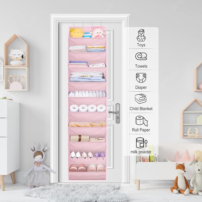 SLEEPING LAMB Over The Door Shoe Organizer - Image 7