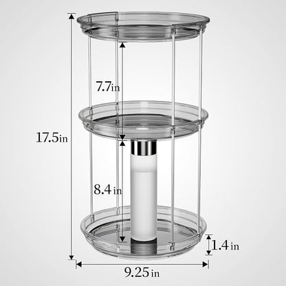 Delamu 3 Tier Rotating Makeup Organizer - Image 5