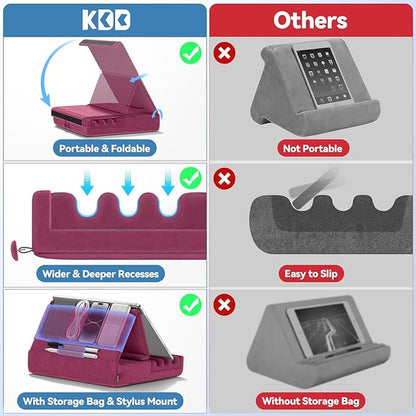 KDD Tablet Pillow Holder, Foldable iPad Stand - Image 4