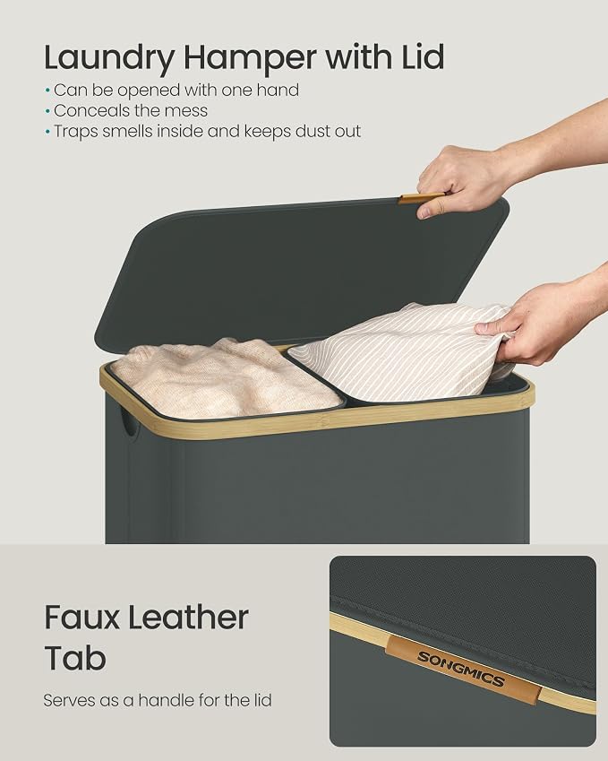 SONGMICS Laundry Hamper, Laundry Sorter - Image 4