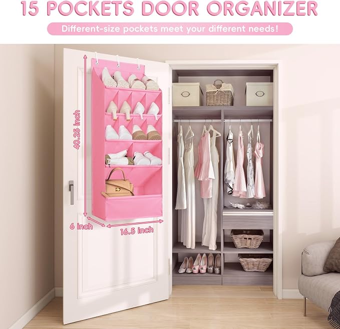 FENTEC 1 Pack Over-the-Door-Shoe-Organizers, Hanging Shoe Organizers - Image 4
