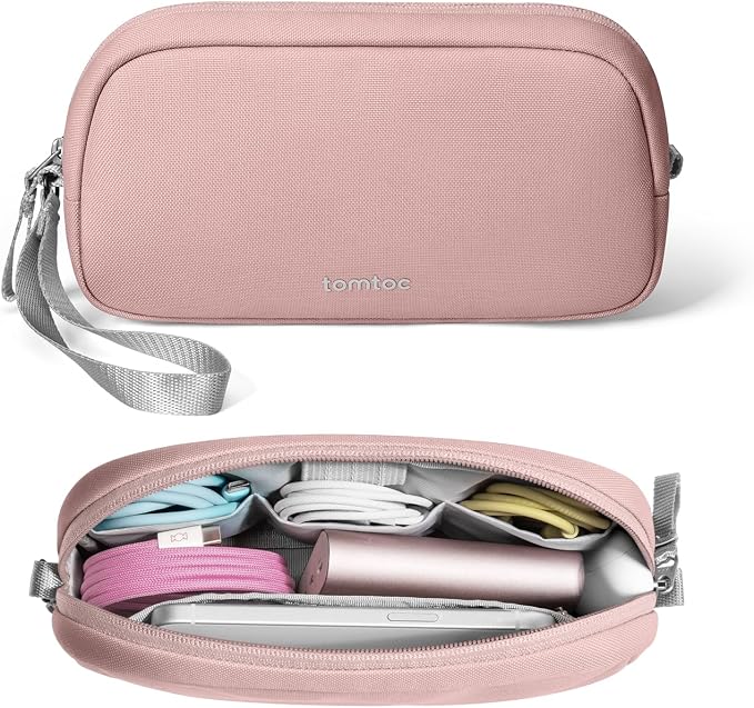tomtoc Electronics Organizer Travel Case, Water Resistant Travel Bag Cable by tomtoc