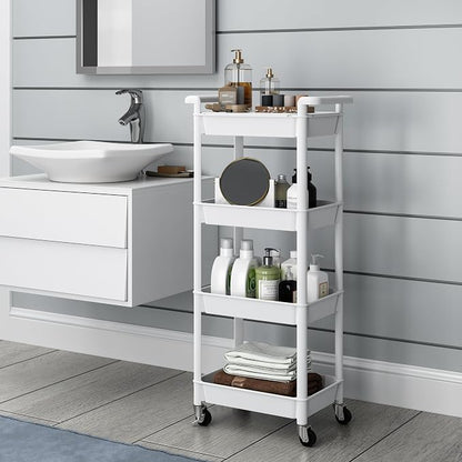 STEEHOOM 4 Tier Rolling Cart - Image 6