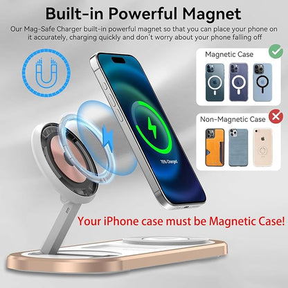 3 in 1 Fast Wireless Charger Stand - Image 5