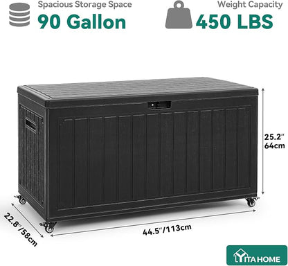 YITAHOME 90 Gallon Outdoor Storage Box - Image 8