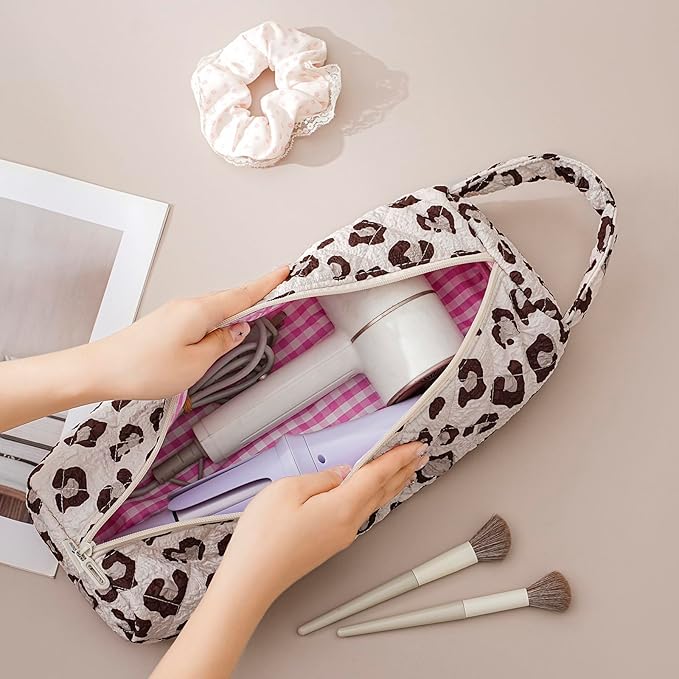 Quilted Hair Tools Travel Bag，Hair Styling Accessories Storage Case - Image 6