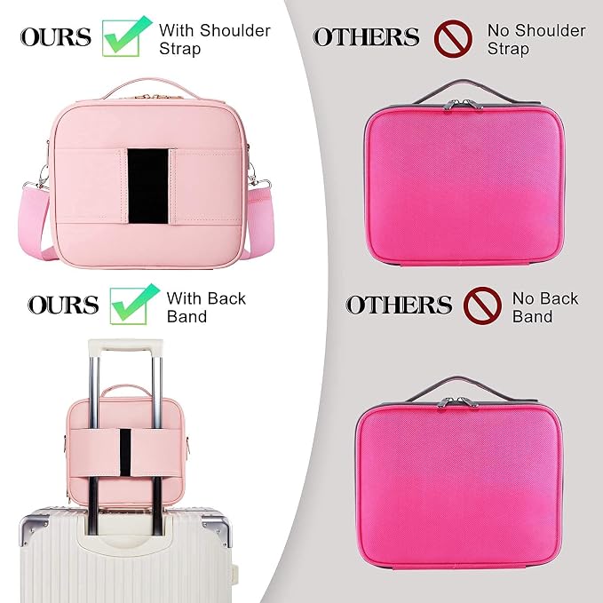 gzcz Travel Makeup Bag, Professional Cosmetic Bags - Image 8