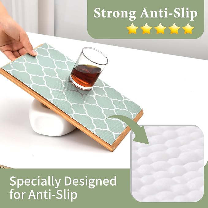 Shelf Liners for Kitchen Cabinets Non Adhesive Drawer Liner 12in x 20FT Light - Image 2