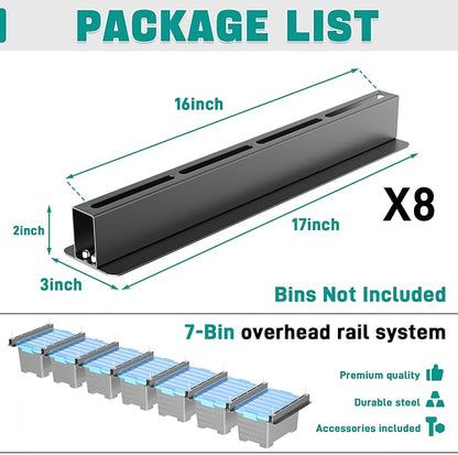 EVERHANGER Ceiling Storage Rack, Heavy Duty Overhead Storage Rack - Image 2