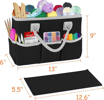 ZKOO Art Supply Storage Organizer Caddy, Craft Tote Bags - Image 2