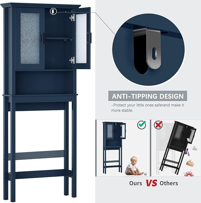 Over The Toilet Storage Cabinet, Over Toilet Storage Bathroom Cabinet - Image 6