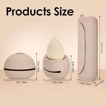 Silicone Makeup Brush Holder And Beauty Sponge Case, Travel Makeup Brush Case - Image 9
