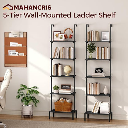Ladder Shelf, 5-Tier Bookshelf, Ladder Bookcase - Image 5