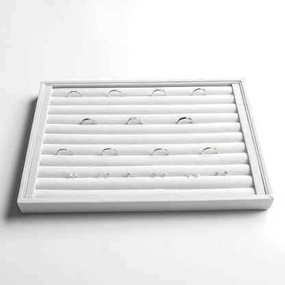 Frebeauty Stackable Velvet Jewelry Organizer Trays - Image 5