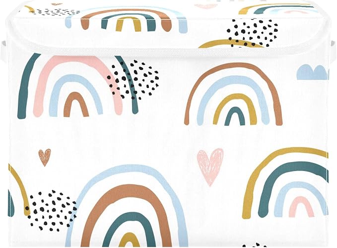 Cartoon Rainbow Storage Bins by LLCxigua