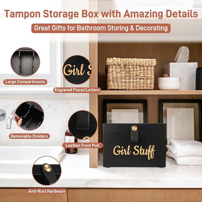 100% Solid Wood Tampon Holder Box - Image 7