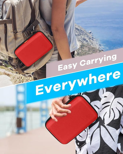 Pure-Red Shockproof Hard Shell Carrying Case - Image 7