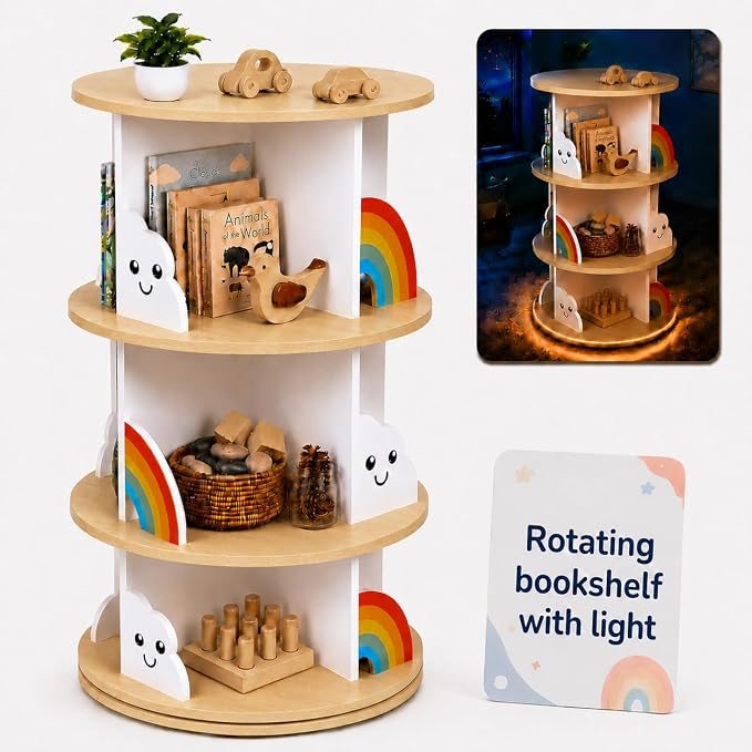 pimlyo® Rotating Bookshelf Kids by Unknown