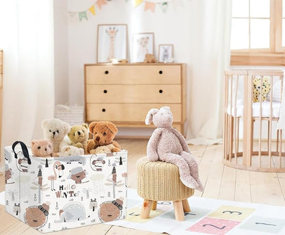 Rectangular Kids Storage Basket Baby Storage Basket Cute Kids Toy Storage Bin - Image 2