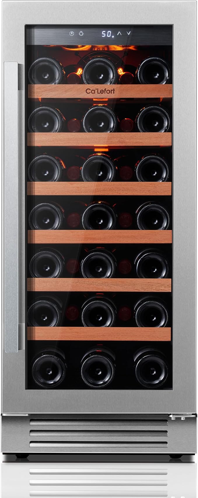 Ca'Lefort 15 Inch Wine Fridge, 33 Bottle Wine Cooler Refrigerator, 40-65°F Wine by CaLefort