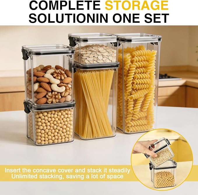 5 Piece Airtight Food Storage Containers Set - Image 6