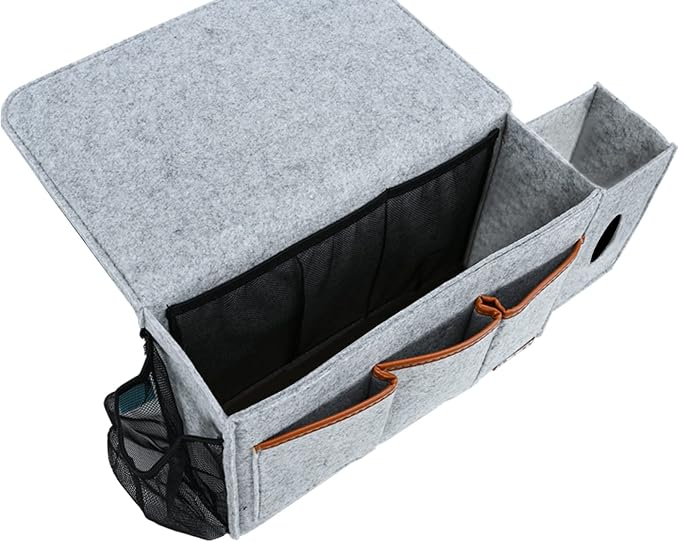 Bedside Caddy, Large Size Bedside Storage Organizer Bedside Organizer Caddy - Image 5