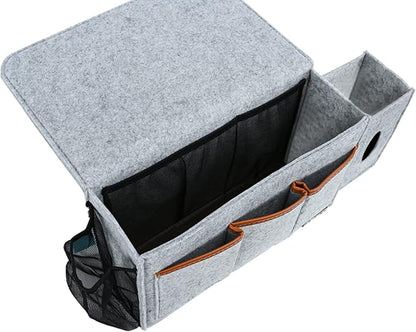 Bedside Caddy, Large Size Bedside Storage Organizer Bedside Organizer Caddy - Image 5