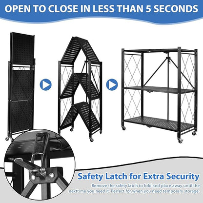 3-Tier Foldable Storage Shelf - Image 6