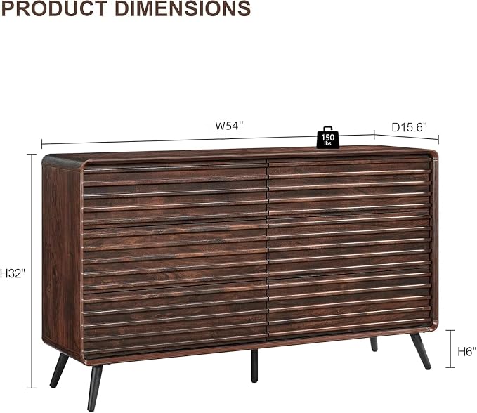 RedLemon 6 Drawers Dresser for Bedroom, Chest of Drawers - Image 2