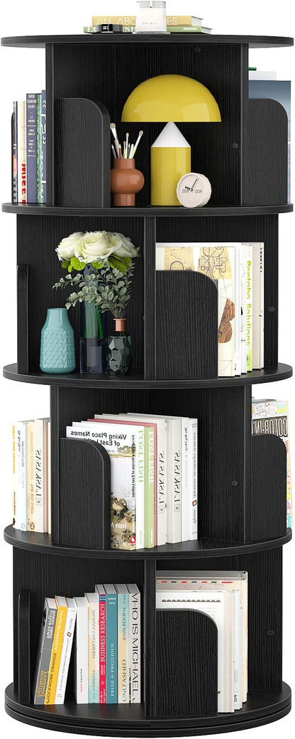 Aheaplus Rotating Bookshelf, 360 Revolving Bookshelf Tower by Aheaplus