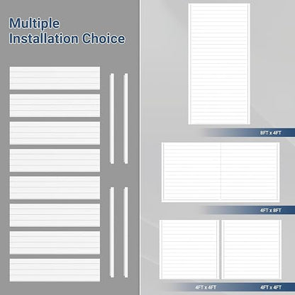 Slatwall Panel 8 FT x 4 FT, Interlocking Slat Wall Paneling, Wall Mounted PVC - Image 4