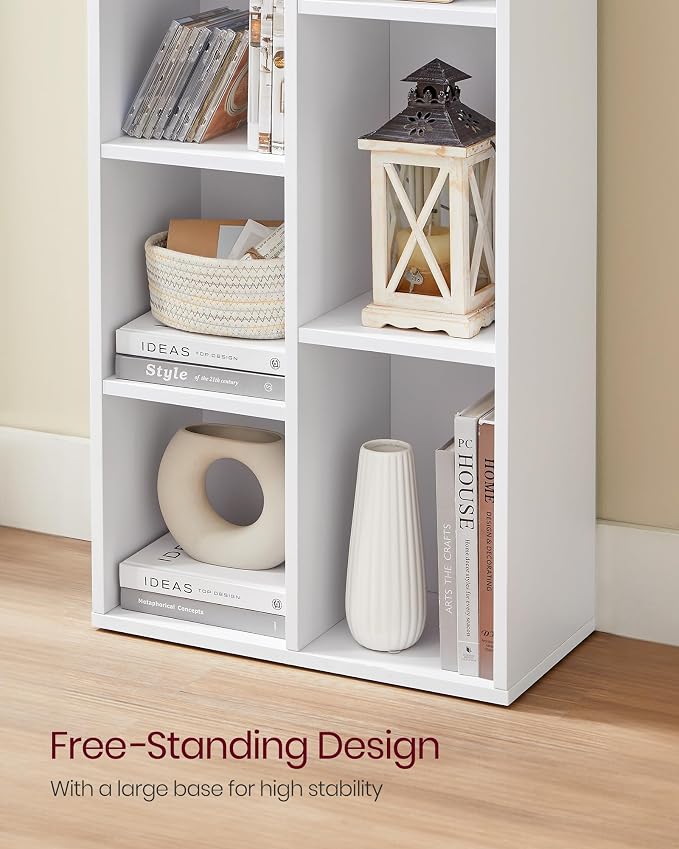 VASAGLE Set of 2 Bookcases, Bookshelves, 7 Compartments, Freestanding Shelves - Image 5