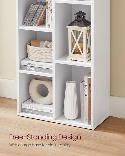 VASAGLE Set of 2 Bookcases, Bookshelves, 7 Compartments, Freestanding Shelves - Image 5