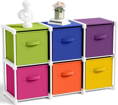 Briwooody 6 Cube Storage Organizer Bins by Briwooody