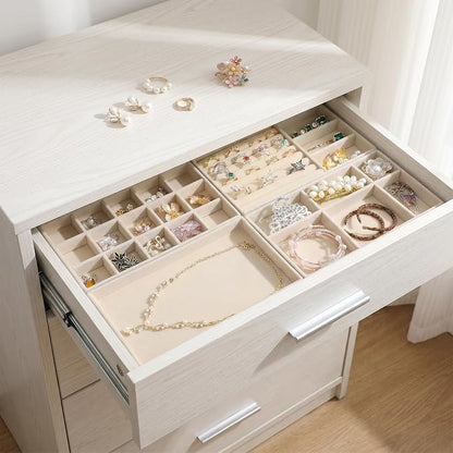 8 Pack Velvet Jewelry Trays Stackable Jewelry Organizer Tray Inserts - Image 4