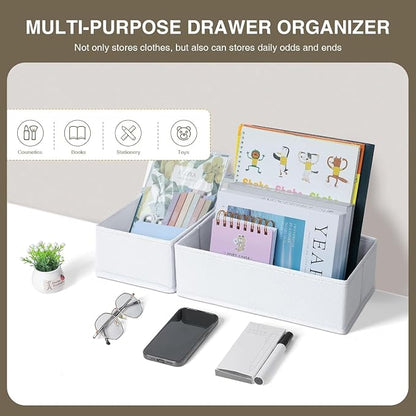 DIMJ Drawer Organizer Clothes, 24 Pack Dresser Organizer, Foldable Closet - Image 4