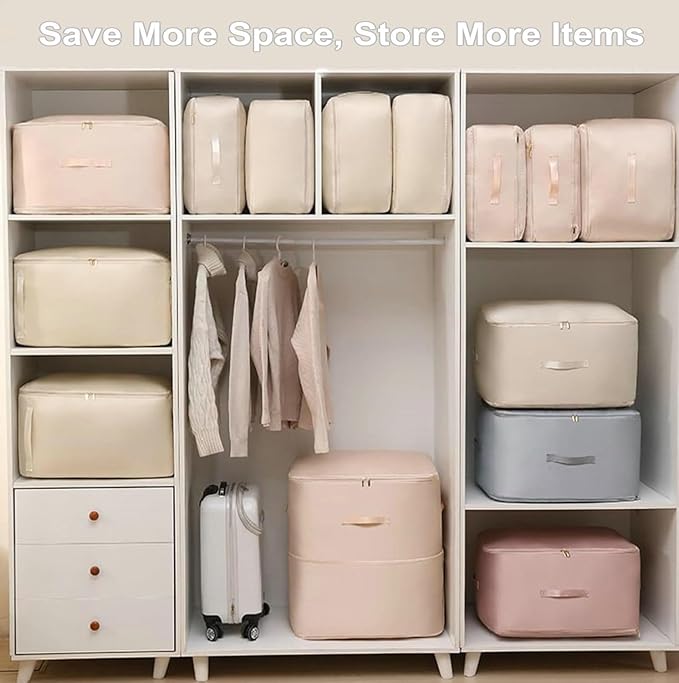 Ultra Space Saving Self Compression Organizer, 2025 New 3-Layer Zipper Large - Image 7