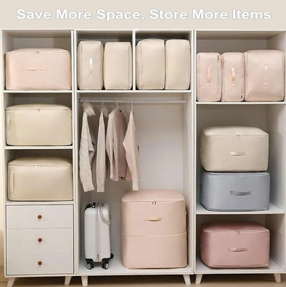 Ultra Space Saving Self Compression Organizer, 2025 New 3-Layer Zipper Large - Image 7