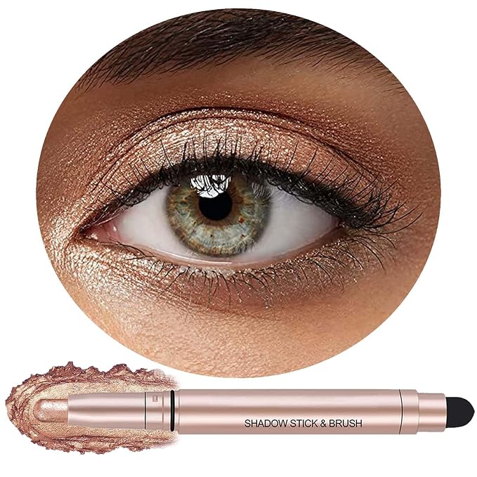 Eyeshadow Stick Makeup, Waterproof Hypoallergenic Long Lasting Cream Eye Shadow by Qeetvia