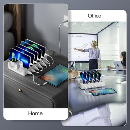 Charging Station for Multiple Devices, 6 Port 50W Fast Multi Charger Station - Image 8