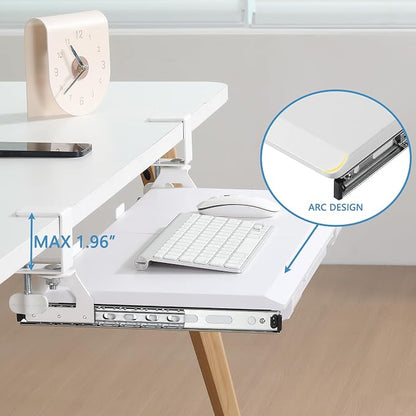 ETHU Keyboard Tray Under Desk, Pull Out Keyboard & Mouse Tray - Image 3