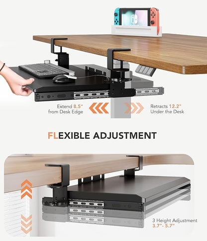 Hemudu Keyboard Tray Under Desk Pull Out - Image 6