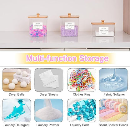 efluky 2 Pack Laundry Pods Container & Dryer Sheet Holder Set, Laundry Pods - Image 6